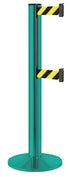 Beltrac 3000 ADA Portable Dual-Belt Stanchion | 15 FT Belts - CS - Custom - SF - Safety Stripe