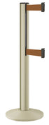 Beltrac 3000 ADA Portable Dual-Belt Stanchion | 15 FT Belts - PS - Pacific Sand - BZ - Bronze