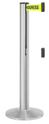 Beltrac 3000 ADA Portable Dual-Belt Stanchion | 15 FT Belts - SA - Satin - S2 - Maintenance in Progress