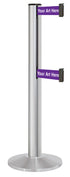 Beltrac 3000 ADA Portable Dual-Belt Stanchion | 15 FT Belts - SA - Satin - SU - Custom Printing