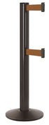 Beltrac 3000 ADA Portable Dual-Belt Stanchion | 15 FT Belts - SB - Statuary Bronze - BZ - Bronze