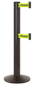 Beltrac 3000 ADA Portable Dual-Belt Stanchion | 15 FT Belts - SB - Statuary Bronze - S7 - Temporarily Closed