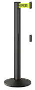 Beltrac 3000 ADA Portable Dual-Belt Stanchion | 15 FT Belts - WB - Wrinkle Black - S2 - Maintenance in Progress