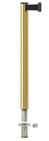 Beltrac 3000 Removable Retractable Belt Stanchion - GD - Gold - Floor Socket