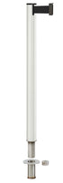 Beltrac 3000 Removable Retractable Belt Stanchion - LW - Lavi White - Floor Socket