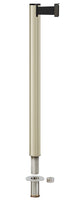 Beltrac 3000 Removable Retractable Belt Stanchion - PS - Pacific Sand - Floor Socket
