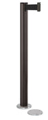 Beltrac 3000 Magnetic Retractable Belt Stanchion - SB - Statuary Bronze - 5.5" Carpet Magnetic