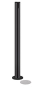 Beltrac Magnetic Partition Post | No Belt - GB - Gloss Black - 5.5" Carpet Magnetic