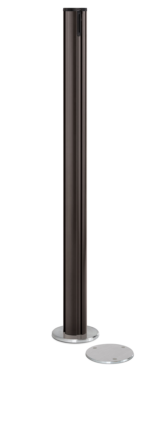 Beltrac Magnetic Partition Post | No Belt - SB - Statuary Bronze - 5.5" Carpet Magnetic