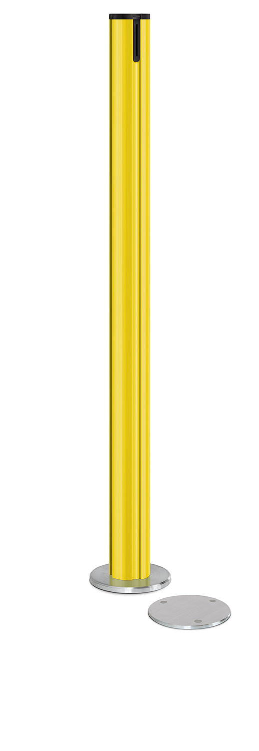 Beltrac Magnetic Partition Post | No Belt - YL - Yellow - 5.5" Carpet Magnetic