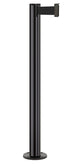Beltrac 3000 Permanent Retractable Belt Stanchion - GB - Gloss Black - Black Permanent