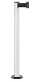 Beltrac 3000 Permanent Retractable Belt Stanchion - LW - Lavi White - Black Permanent