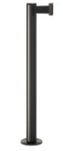 Beltrac 3000 Permanent Retractable Belt Stanchion - WB - Wrinkle Black - Black Permanent