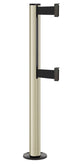 Beltrac 3000 ADA Permanent Dual-Belt Stanchion - PS - Pacific Sand - Black Permanent - 10 FT
