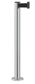 Beltrac 3000 Permanent Retractable Belt Stanchion - CL - Chrome - Satin Permanent