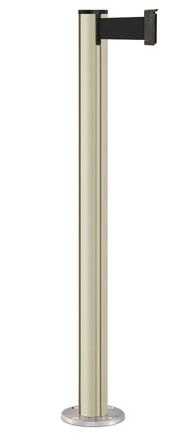 Beltrac 3000 Permanent Retractable Belt Stanchion - PS - Pacific Sand - Satin Permanent