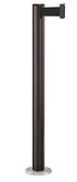 Beltrac 3000 Permanent Retractable Belt Stanchion - SB - Statuary Bronze - Satin Permanent