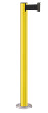 Beltrac 3000 Permanent Retractable Belt Stanchion - YL - Yellow - Satin Permanent