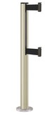 Beltrac 3000 ADA Permanent Dual-Belt Stanchion - PS - Pacific Sand - Satin Permanent - 10 FT