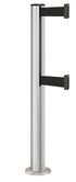 Beltrac 3000 ADA Permanent Dual-Belt Stanchion - SA - Satin - Satin Permanent - 15 FT