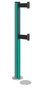 Beltrac 3000 ADA Magnetic Dual-Belt Stanchion - CS - Custom - 5.5" Heavy Magnetic - 10 FT