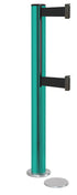 Beltrac 3000 ADA Magnetic Dual-Belt Stanchion - CS - Custom - 5.5" Heavy Magnetic - 15 FT