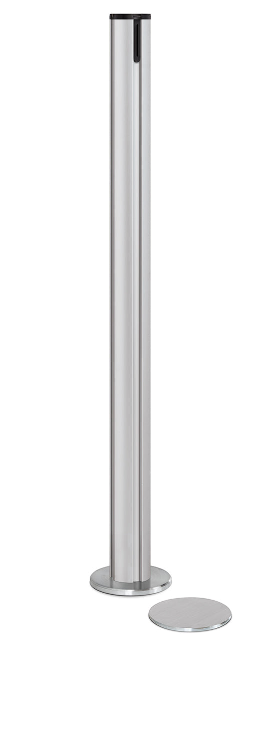 Beltrac Magnetic Partition Post | No Belt - SA - Satin - 5.5" Heavy Magnetic