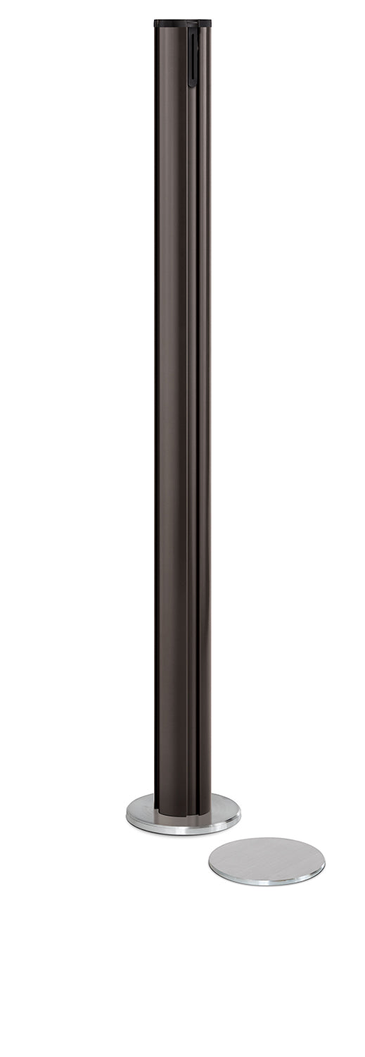 Beltrac Magnetic Partition Post | No Belt - SB - Statuary Bronze - 5.5" Heavy Magnetic