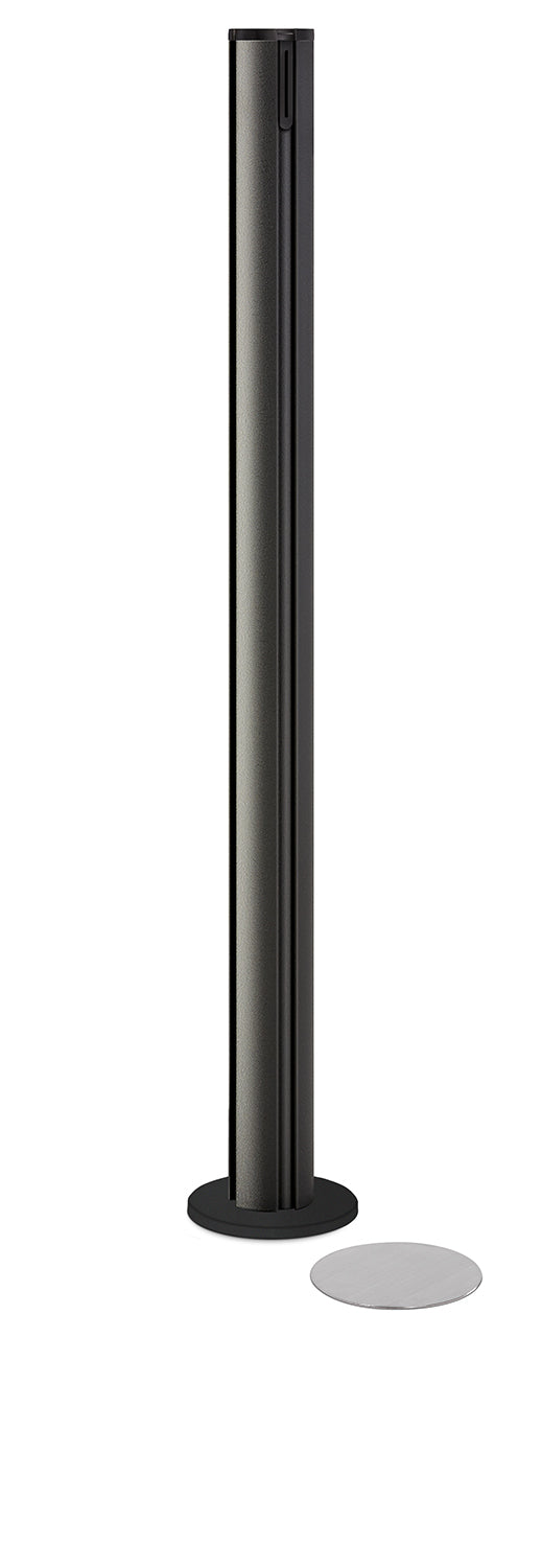 Beltrac Magnetic Partition Post | No Belt - WB - Wrinkle Black - 5.5" Heavy Magnetic