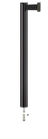 Beltrac 3000 Removable Retractable Belt Stanchion - GB - Gloss Black - Pin Socket