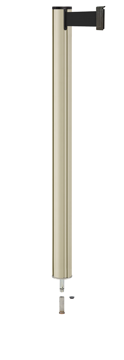 Beltrac 3000 Removable Retractable Belt Stanchion - PS - Pacific Sand - Pin Socket