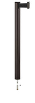 Beltrac 3000 Removable Retractable Belt Stanchion - SB - Statuary Bronze - Pin Socket