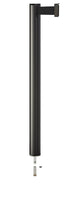 Beltrac 3000 Removable Retractable Belt Stanchion - WB - Wrinkle Black - Pin Socket