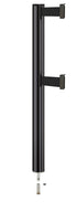 Beltrac 3000 ADA Removable Dual-Belt Stanchion - GB - Gloss Black - 10 FT