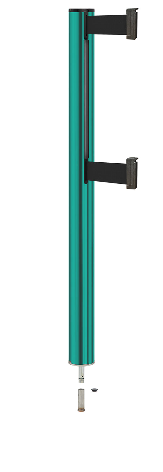 Beltrac 3000 ADA Removable Dual-Belt Stanchion - CS - Custom - 15 FT
