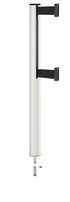 Beltrac 3000 ADA Removable Dual-Belt Stanchion - LW - Lavi White - 15 FT