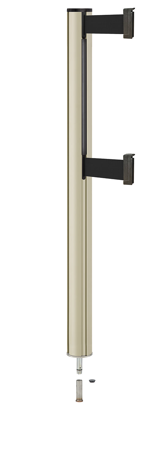 Beltrac 3000 ADA Removable Dual-Belt Stanchion - PS - Pacific Sand - 15 FT