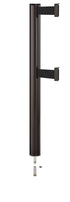 Beltrac 3000 ADA Removable Dual-Belt Stanchion - SB - Statuary Bronze - 15 FT