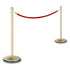 PRIME ball top post and rope set with red velvet rope