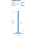 CPHD60S flat top rope stanchion dimensions and specifications
