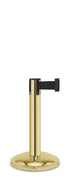 Contempo Exhibit Post | 24 in Retractable Belt Stanchion - GD - Gold - 12" Rounded