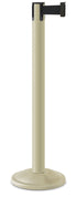 Contempo Portable Retractable Belt Stanchion - PS - Pacific Sand - 12" Rounded