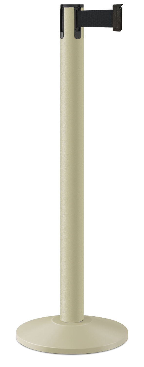 Contempo Portable Retractable Belt Stanchion - PS - Pacific Sand - 14" Sloped