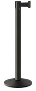 Contempo Portable Retractable Belt Stanchion - WB - Wrinkle Black - 14" Sloped