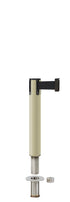 Contempo Exhibit Post | 24 in Retractable Belt Stanchion - PS - Pacific Sand - Floor Socket