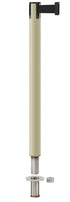 Contempo Removable Retractable Belt Stanchion - PS - Pacific Sand - Floor Socket