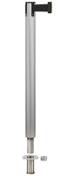 Contempo Removable Retractable Belt Stanchion - SA - Satin - Floor Socket