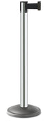 Basic Black Stanchion | Retractable Belt - CL - Chrome