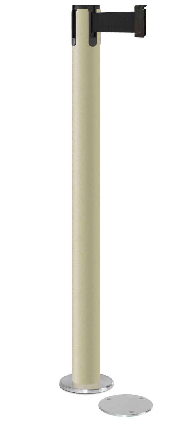 Contempo Magnetic Retractable Belt Stanchion - PS - Pacific Sand - 5.5" Carpet Magnetic