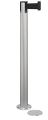 Contempo Magnetic Retractable Belt Stanchion - SA - Satin - 5.5" Carpet Magnetic